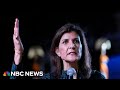 LIVE: Nikki Haley announces she is suspending her presidential campaign | NBC News