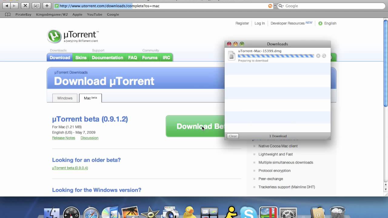 how to download torrents on mac using utorrent