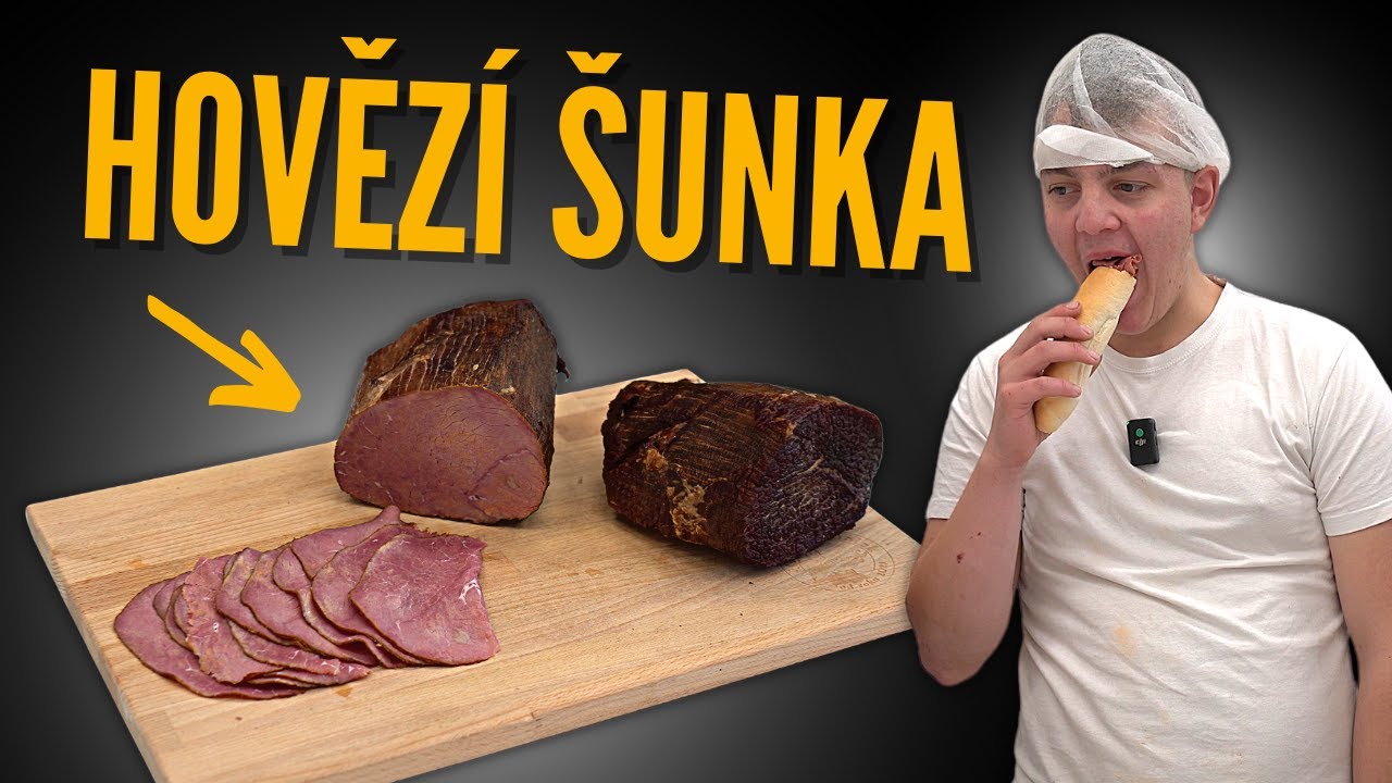 Královna mezi šunkami “HOVĚZÍ ŠUNKA” 🐮Jednoduchý návod, kde je potřeba pouze udírna.