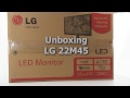 LG 22M45 (22M45D-B) - unboxing