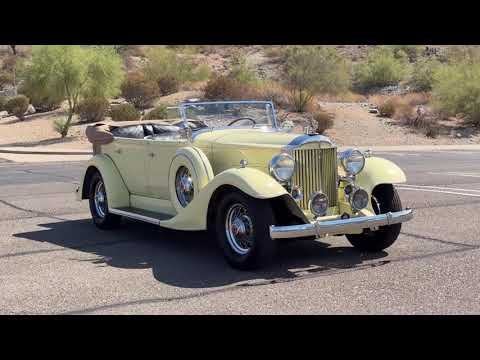 video 1933 Packard Eight 1002 Phaeton