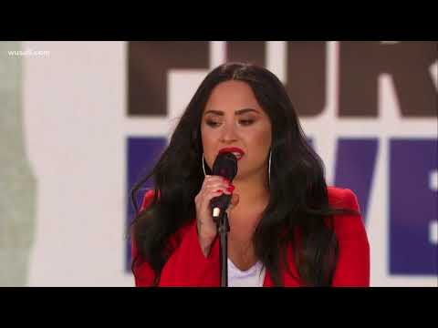 Demi Lovato performs at March for our Lives