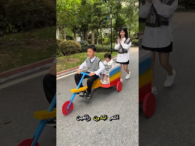 شاهدوا كيف صنعت دراجة لأختي الصغيرة 😍😭#shorts