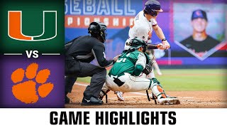Miami vs. Clemson ACC Baseball Championship Game Highlights (2023)
