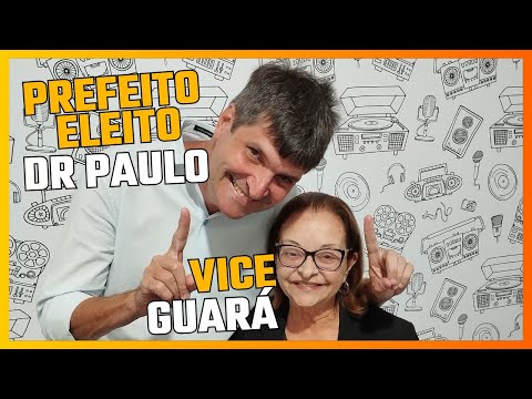 Prefeito Eleito em Além Paraiba (Dr Paulo) e sua vice (Guará das Voluntárias)