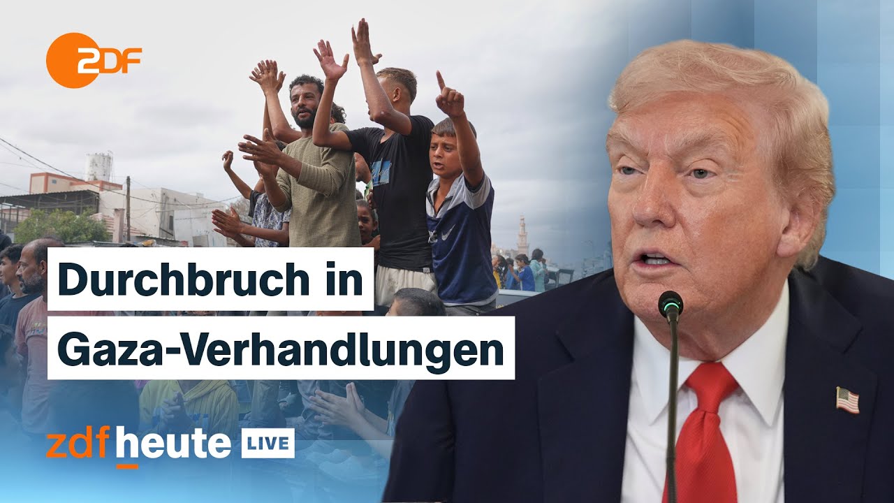 Trumps Gaza-Plan: Was hinter der Einigung zwischen Israel und Hamas steckt | ZDFheute live