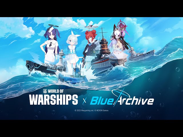 《戰艦世界》X《蔚藍檔案》第二波聯動合作正式登場