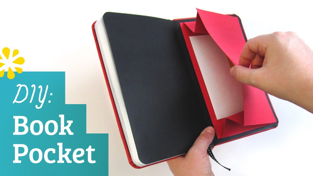 how-to-add-a-pocket-to-your-book-youtube