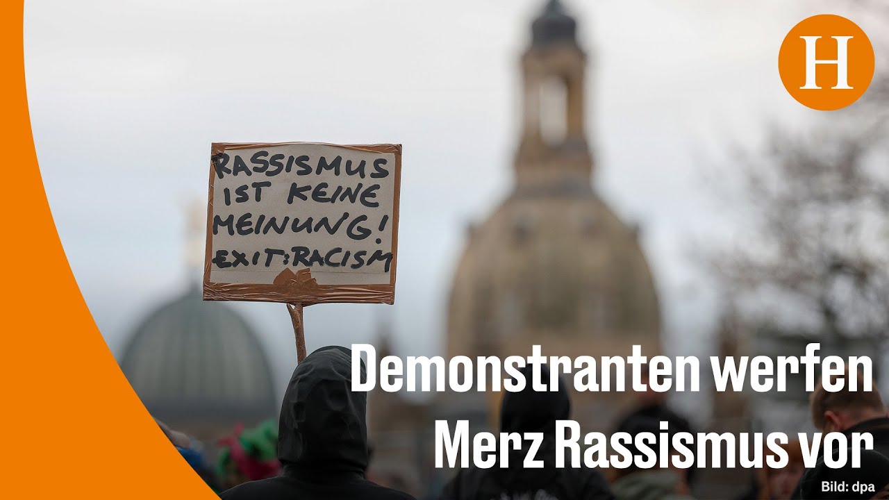 Stadtbild-Debatte: Proteste bei Merz-Besuch in Dresden