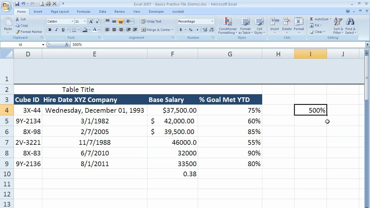 how-to-use-percentage-formatting-in-excel-2007-excel-07-011-youtube