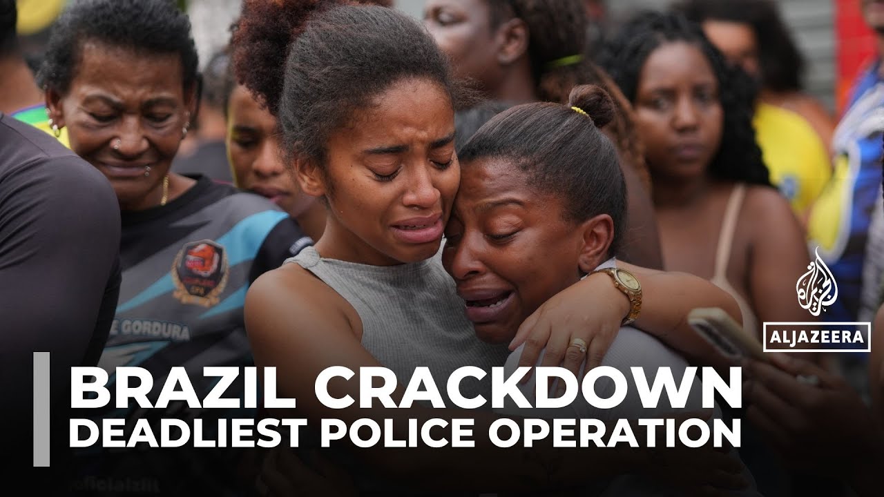 Anger and mourning in Rio, Brazil after police raid killed at least 120 people