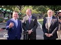 WATCH: OMB Director Vought speaks with reporters after touring Fed renovations with Trump
