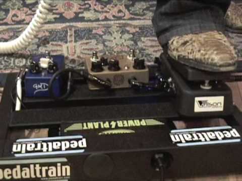 Wilson Effects RIPPAH Q Wah with Analogman Sunlion Fuzz & GMD LOTHAR effects pedal demo