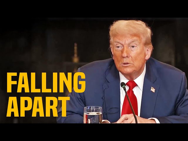 Disheveled Trump ADMITS he’s given up on being President!