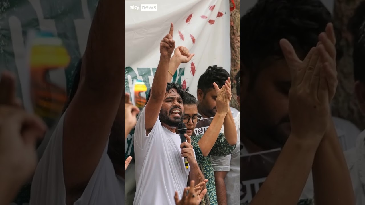 India's student-led Cockroach Janta Party holds first protest