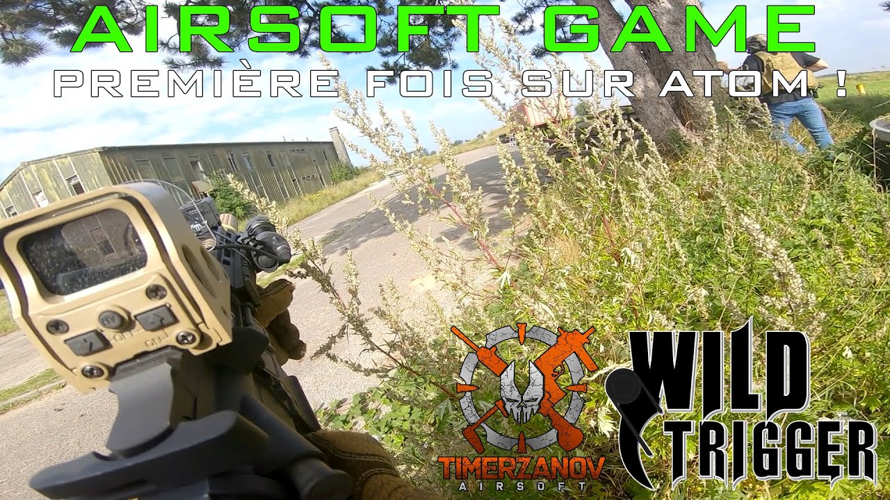 Airsoft Game #13 Première fois sur Atom ! (Wild Trigger) HK416 & Glock 17 Tokyo Marui.
