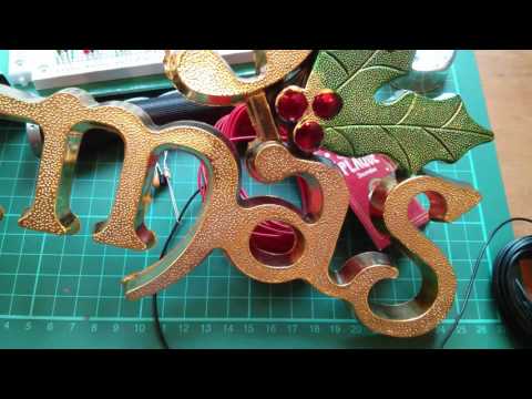 Merry Christmas LED Sign Build (part 1)