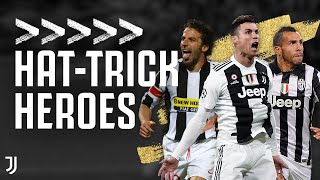 🎩? Juventus Hat-Trick Heroes! | Del Piero, Tevez, Ronaldo, Baggio | Juventus