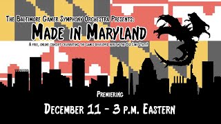 The BGSO Presents: Made in Maryland (Digital Concert)