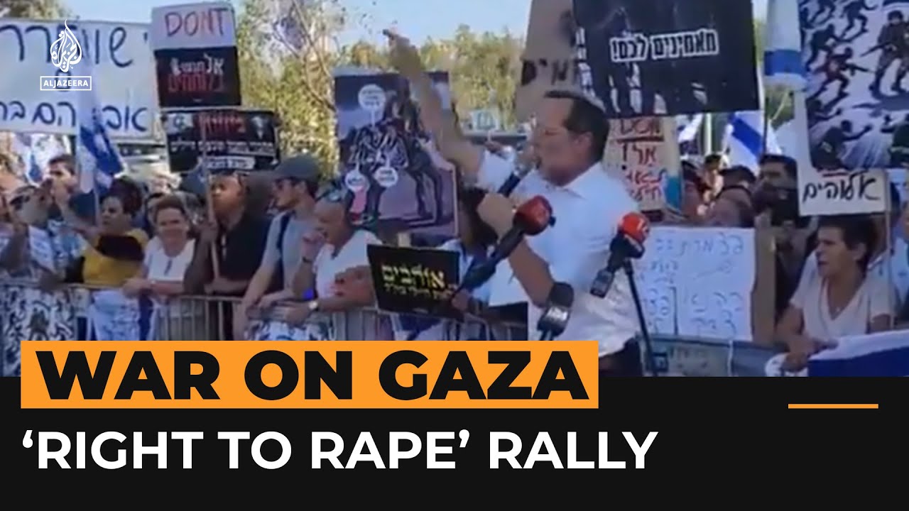 Israeli protesters rally for ‘the right to rape’ prisoners | Al Jazeera Newsfeed