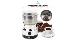 Pratinjau video produk One Two Cups Nima Alat Penggiling Kopi Elektrik Bumbu Coffee Grinder - NM-8300