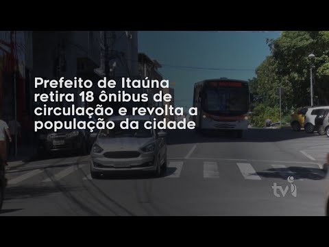 Vídeo: Prefeito de Itaúna retira 18 ônibus de circulação e revolta a população da cidade
