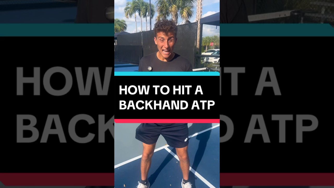 How to hit a backhand ATP in under 60 seconds #pickleball #pickleballtips #shorts