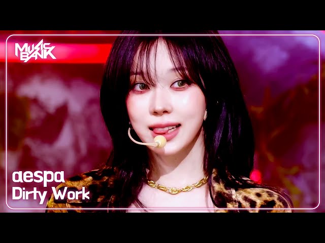 [COMEBACK🎉] aespa エスパ 에스파 - Dirty Work [Music Bank] | KBS WORLD TV 250704