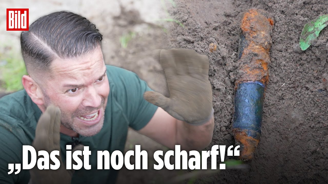 Schatzsucher stößt auf Weltkriegs-Munition | BILD REPORTAGE mit @GermanTreasureHunter