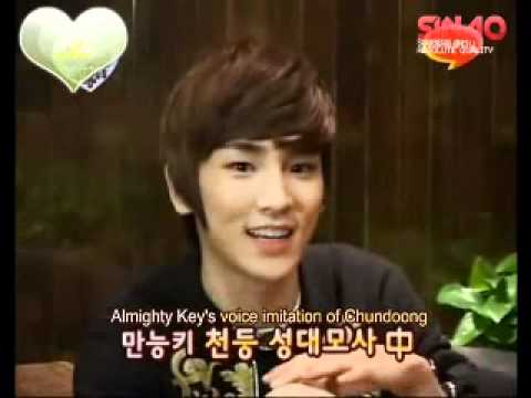 SHINee Key imitates Thunder(MBLAQ)'s rap