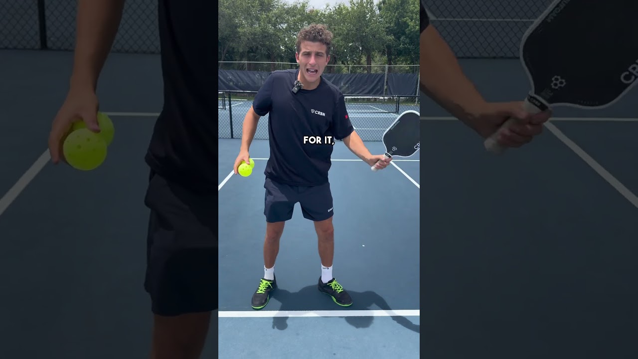Do you often forget to move your feet at the kitchen line? DO THIS! #pickleball #pickleballtips