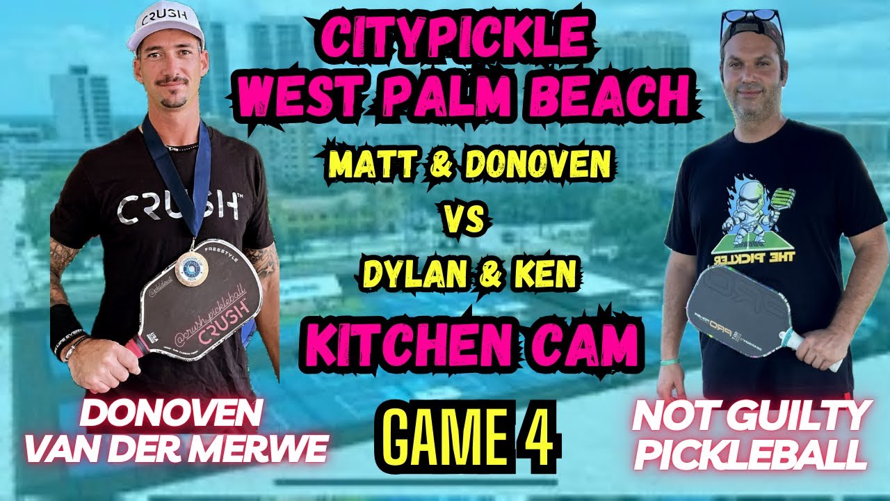 5.0 Mens Doubles Pickleball | Matt & Don vs Dylan & Ken | CityPickle West Palm | Kitchen Cam Game 4