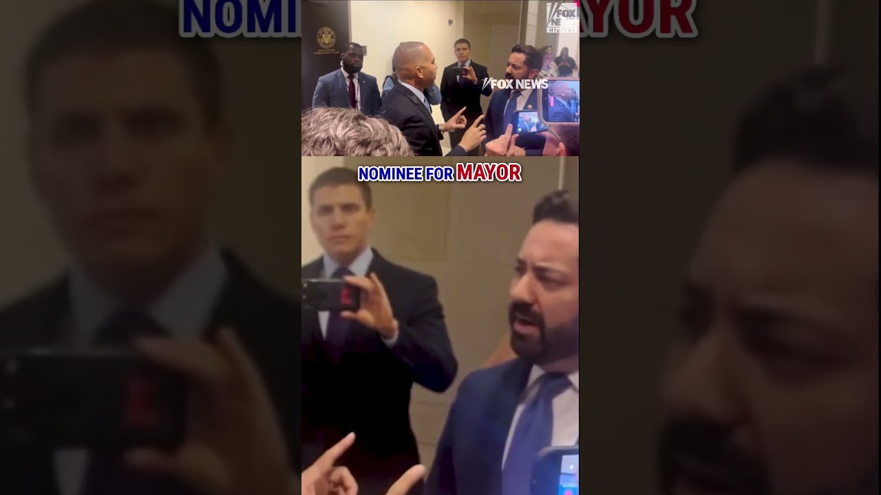 'KEEP YOUR MOUTH SHUT': Dem leader, House Republican go nose-to-nose in hallway spat #viral #shorts