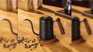 Pratinjau video produk One Two Cups Teko Kopi Leher Angsa Gooseneck Pour Over Kettle 600ml - STS304