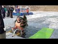 Watch: Russian man swims 25m under ice at world's deepest lake