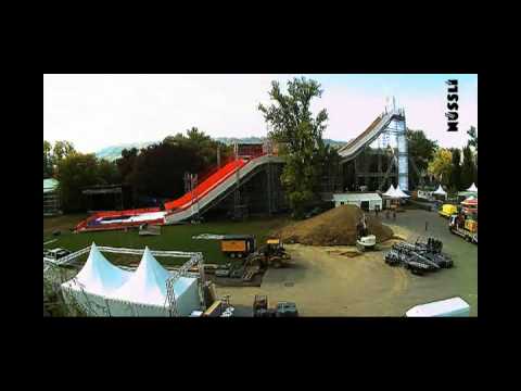 Freestyle.ch Construction of Big Air Jump in Zurich by NUSSLI