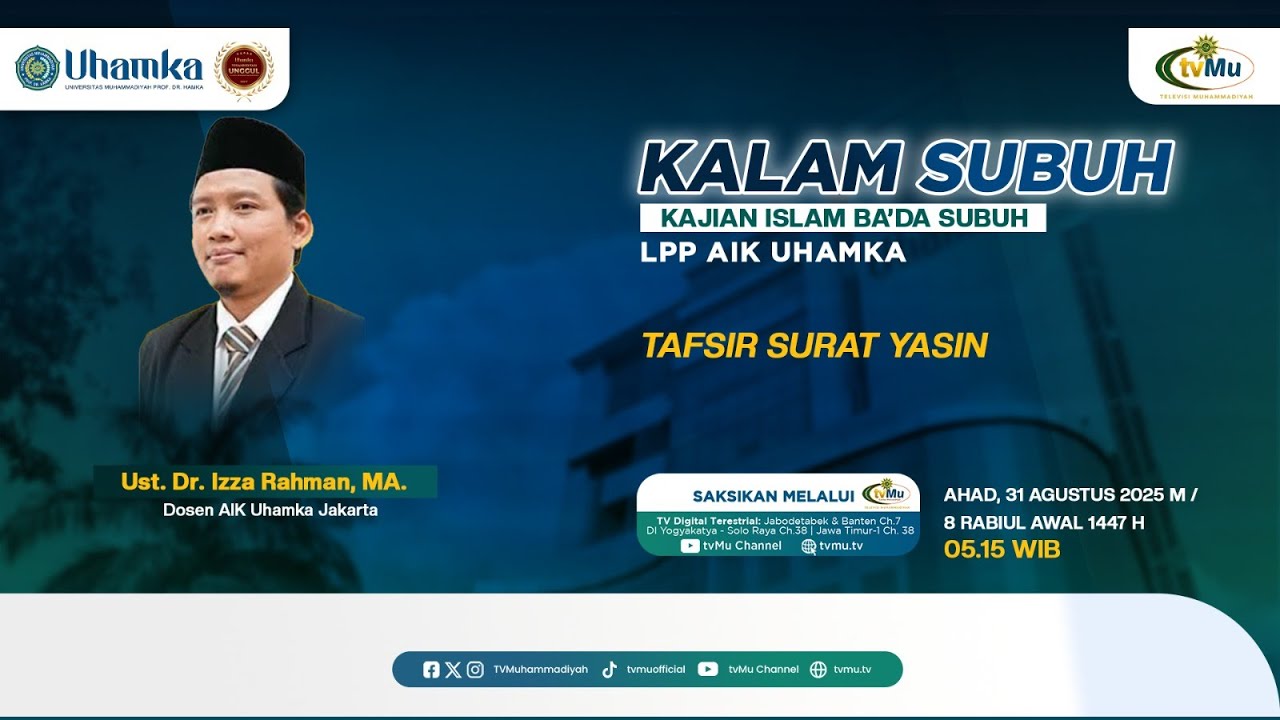 Kalam Subuh UHAMKA | Tafsir Surah Yasin - MuhammadiyahNews.com