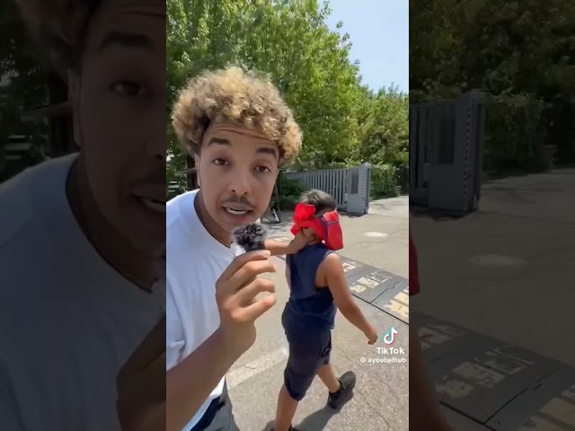 faccio salire un mini maranza su una Lamborghini!! #tiktok #shorts