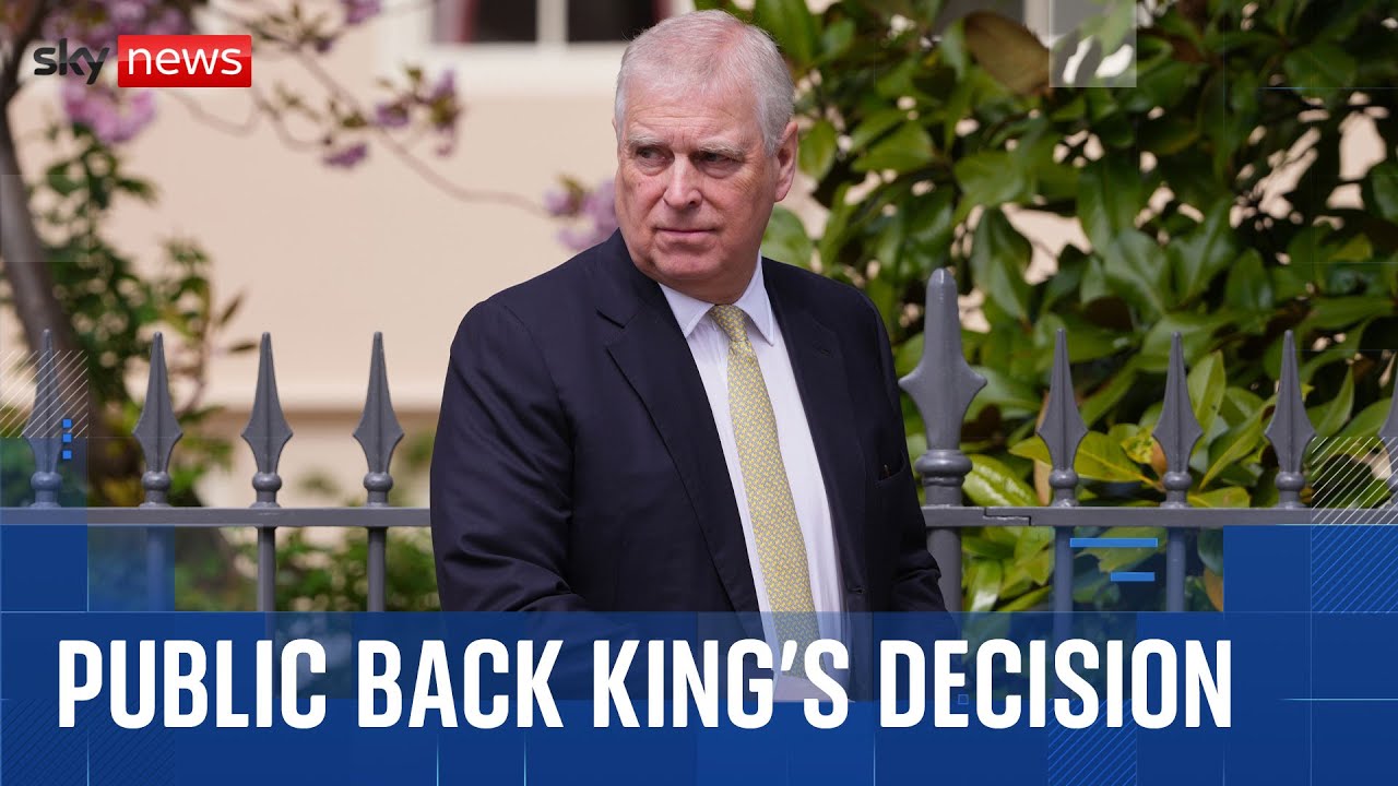 Poll shows majority of public back King's action against Andrew