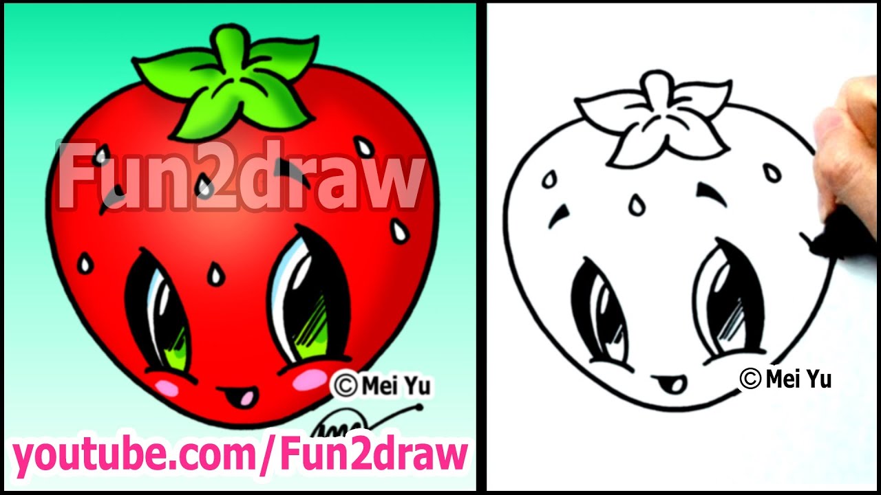 Art Lessons Easy Things To Draw Strawberry Youtube