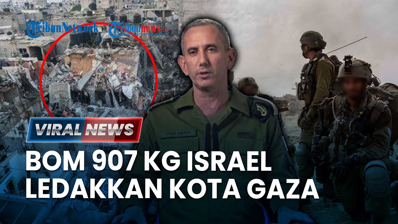 🔴Bom Besar Israel Seberat 907 Kilogram Dijatuhkan ke Gaza Selatan, 200 Lebih Warga Palestina Tewas