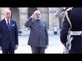 PM Modi gets a ceremonial welcome in Paris