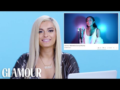 Bebe Rexha Watches Fan Covers on YouTube | Glamour