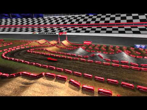 Animated Track Map: 2014 Daytona Supercross Dynamic Cam 