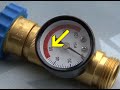 Valterra Lead-Free Brass In-Line Water Regulator and Pressure Gauge Combo