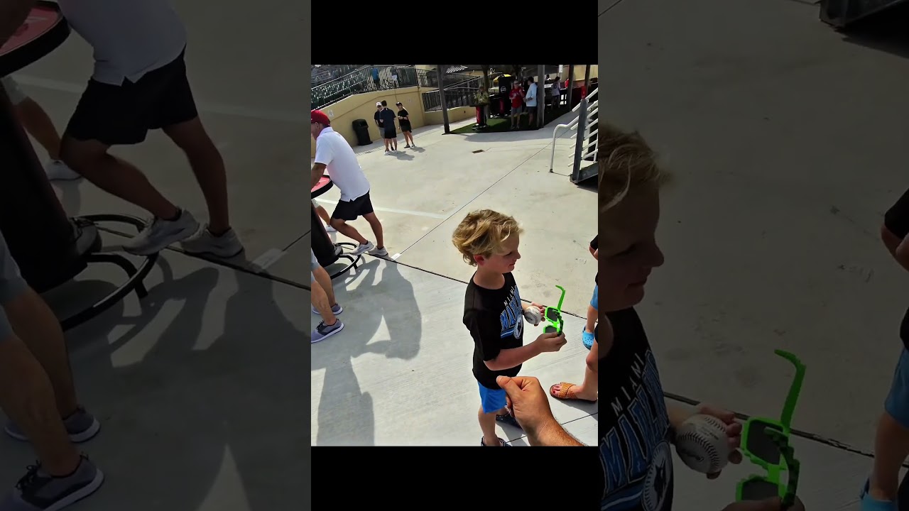 Watch What Happens After I Give This Ball To One Of The Brothers! 🤯 #mlb #baseball #fyp #viral