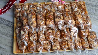 Món ngon ngày tết - Cách làm KẸO CHUỐI TỪ CHUỐI KHÔ, ĐẬU PHỘNG dẻo,  thơm ngon
