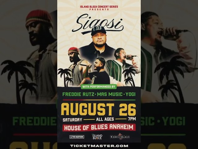 LIVE‼️@House of Blues Anaheim California AUGUST 26th 2023🚀GET YOUR TICKETS NOW‼️🚀🚀