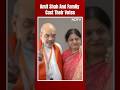 Union Home Minister Amit Shah Casts Vote At Polling Booth In Ahmedabad