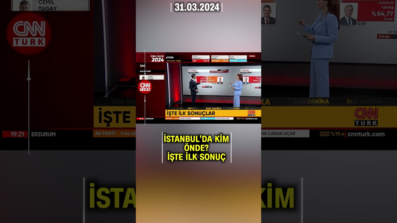 İstanbul'da kim önde? Ekrem İmamoğlu Mu? Murat Kurum Mu? | 31 Mart Yerel Seçim Sonuçları